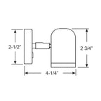 Scandvik LED Brass Reading Light  1030V 19052P