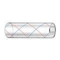 Trident Marine 38 x 50 Clear Reinforced PVC Hose Tubing Red  Blue Tracer 1620386