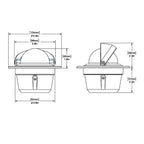 Ritchie F50W Explorer Compass  Flush Mount  White F50W
