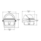 Ritchie B81 Voyager Compass  Bracket Mount  Black B81