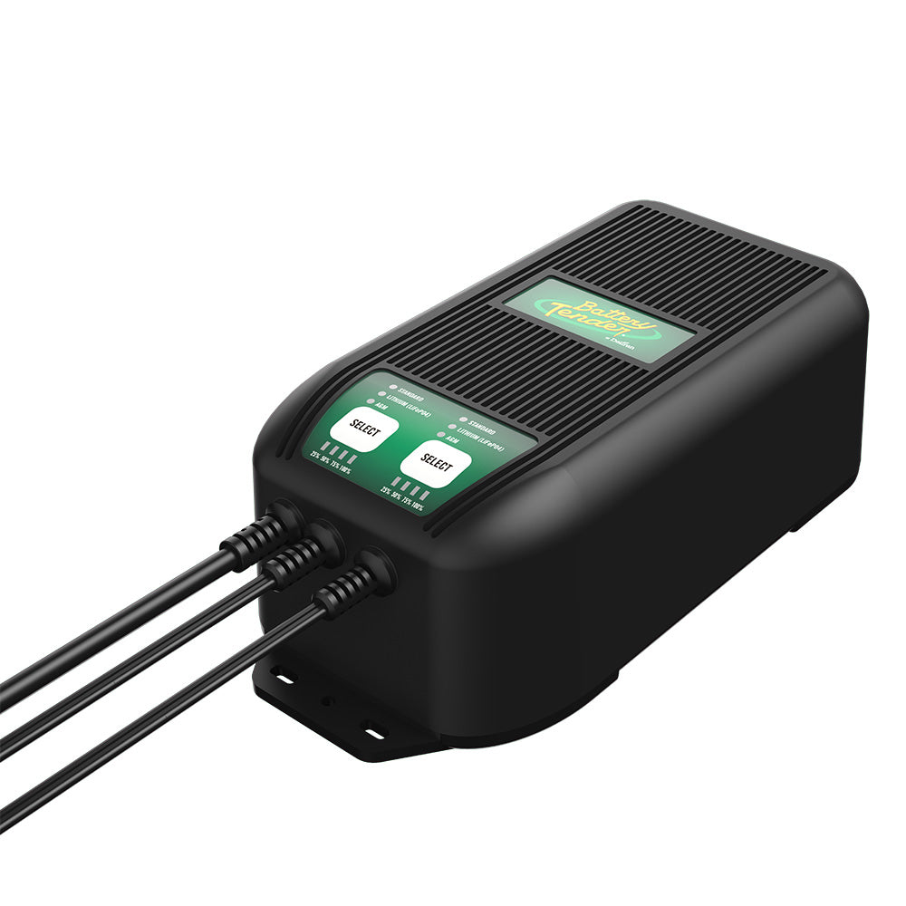 Battery Tender WaveCharge Pro 2Bank 12V 20A Battery Charger 0221007DLWH