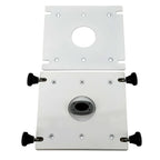 Seaview Removable Base fPedestal Mounts w10x10 Base Plate  White PMRB10