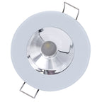 Lumitec Illusion Flush Mount LED Down Light  Spectrum RGBW  Cool White  White Housing  Chrome Reflector 117137