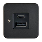 Scanstrut TILE USBAUSBC Interior Charging Socket  1224V  Black Bezel SCTILE10