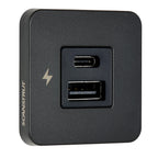 Scanstrut TILE USBAUSBC Interior Charging Socket  1224V  Black Bezel SCTILE10