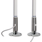 Scout Titan Series 4 White VHF Antenna 3dB Stainless Steel Ferule w5M RG58 Includes PL259 PF AN NVHF00044T