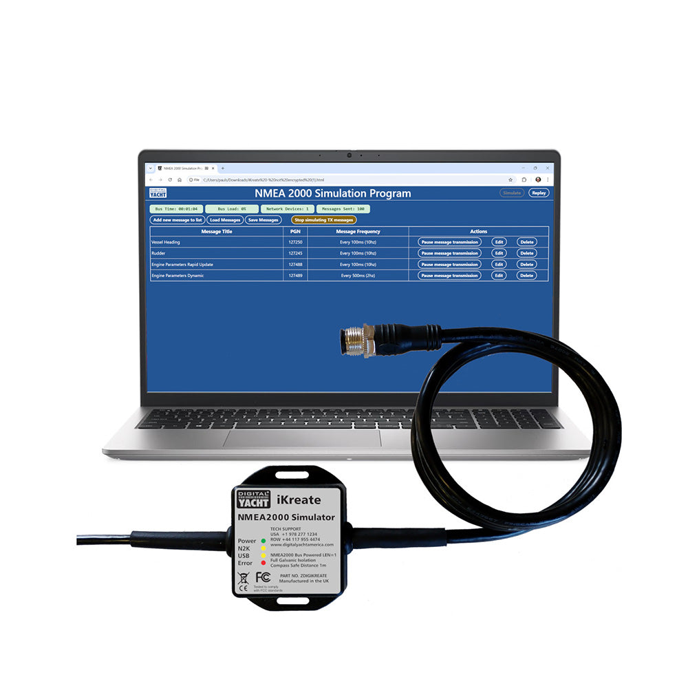 Digital Yacht iKreate NMEA 2000 Simulator wUSB ZDIGIKREATE