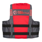 Full Throttle Adult Nylon Life Jacket  LXL  BlackRed 11220010005026