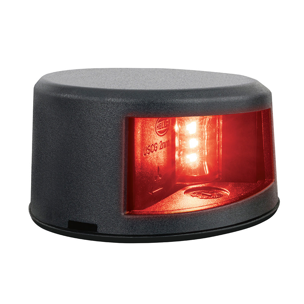 Hella Marine NaviLED Gen II Port Deck Mount Navigation Lamp  Black 017910001