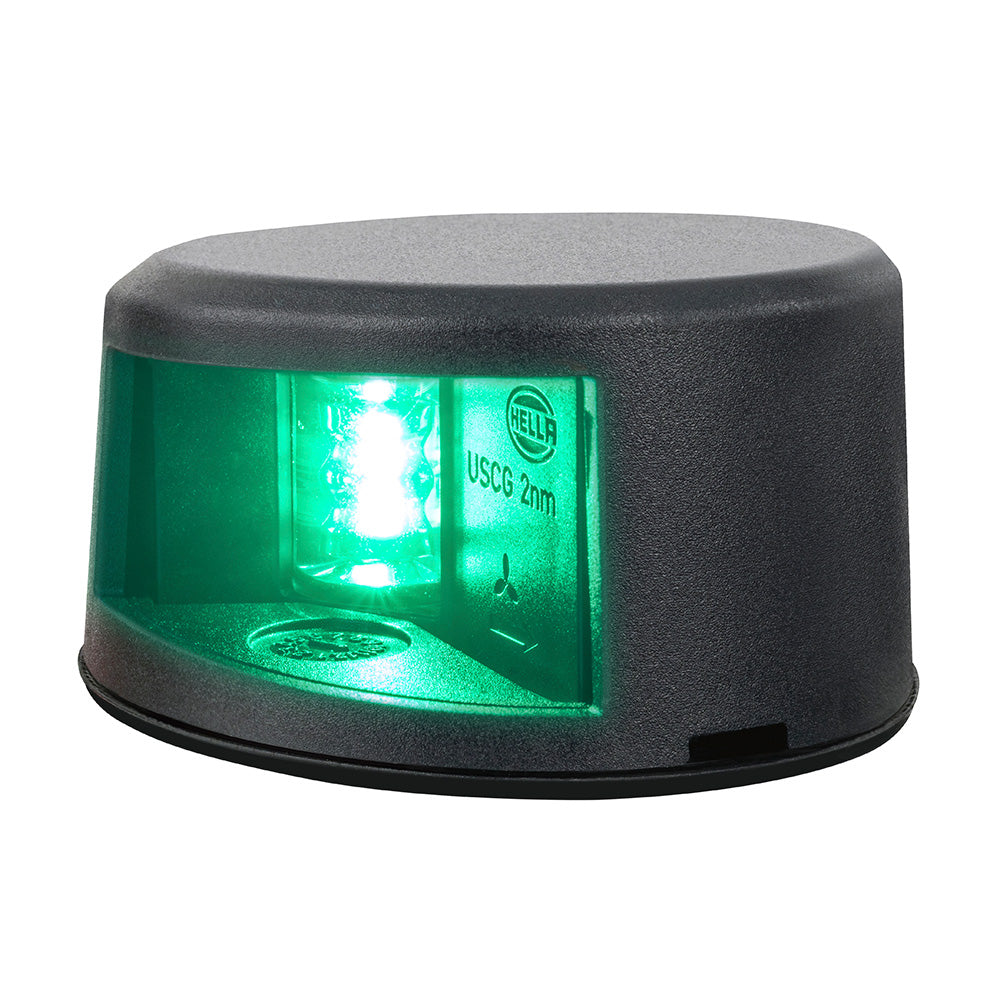 Hella Marine NaviLED Gen II Starboard Deck Mount Navigation Lamp  Black 017910301