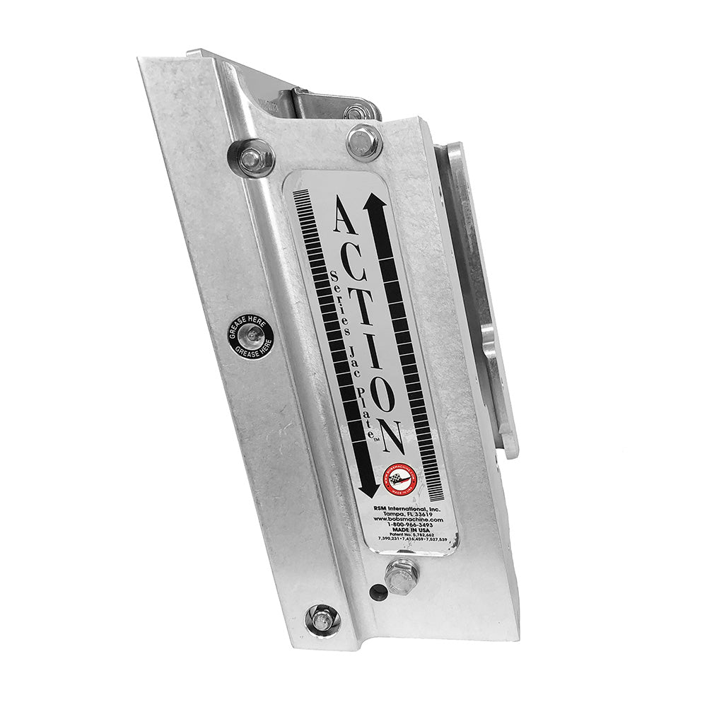 Bobs Machine 6 Setback Action Series Hydraulic Jack Plate  Silver 100106010NOPCNOSPNNG