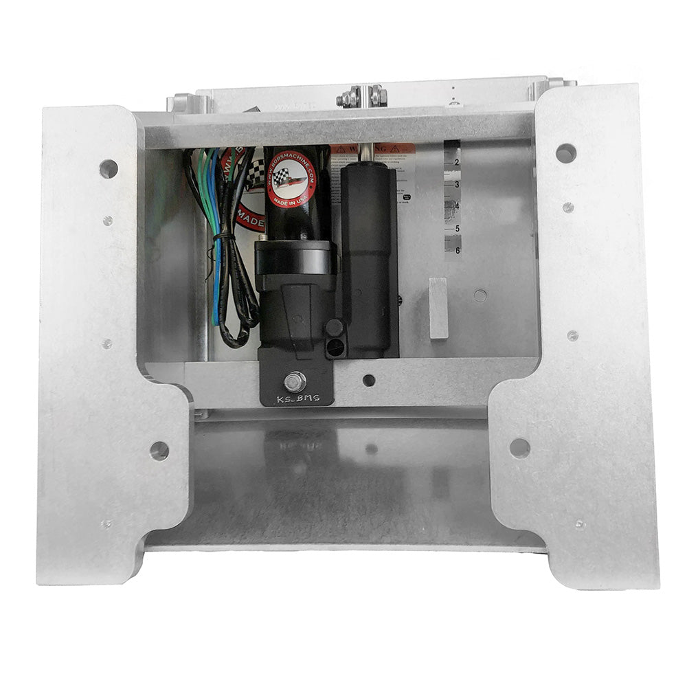Bobs Machine 14 Setback Action Series Hydraulic Jack Plate  Silver 100114001NOPCNOSPNNG