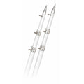Rupp 18 White Carbon Fiber Telescoping Outrigger Poles 15 Diameter Pair A01800CFTW