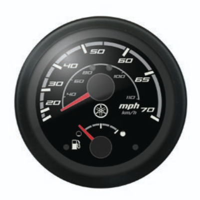 Yamaha Analog Combo Gauge 4" | Speedometer 0–75 MPH / Fuel | N80-8350S
