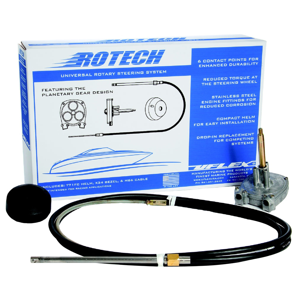 UFlex Rotech 14 Rotary Steering Package  Cable Bezel Helm ROTECH14FC