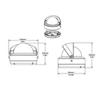 Ritchie S53W Explorer Compass  Surface Mount  White S53W