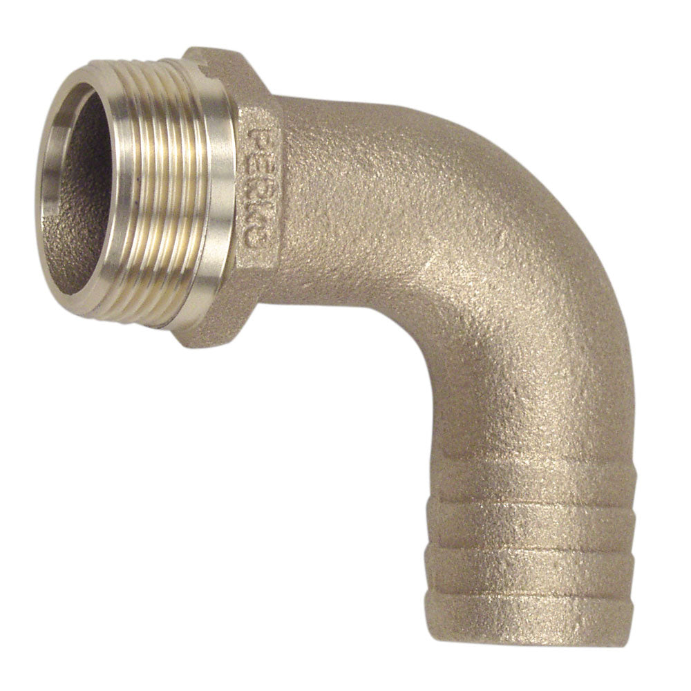 Perko 34 Pipe To Hose Adapter 90 Degree Bronze MADE IN THE USA 0063DP5PLB
