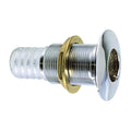 Perko 1 ThruHull Fitting f Hose Chrome Plated Bronze MADE IN THE USA 0350006DPC