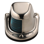 Attwood 1Mile Deck Mount Green Sidelight  12V  Stainless Steel Housing 66319G7