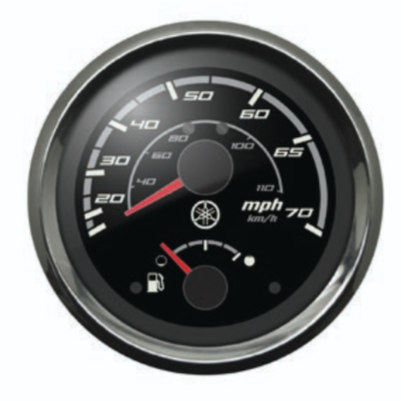 Yamaha Analog Combo Gauge 4" | Speedometer 0–75 MPH / Fuel | N80-8350S