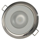 Lumitec Mirage  Flush Mount Down Light  Glass FinishPolished SS  4Color RedBluePurple Non Dimming wWhite Dimming 113110