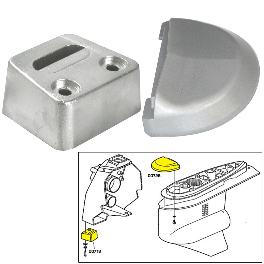 Tecnoseal Anode Kit wHardware  Volvo SX  Aluminum 20708AL