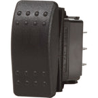 Blue Sea 7938 Contura II Switch DPDT Black  ONOFFON 7938