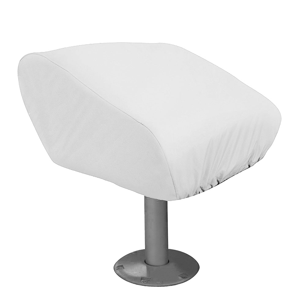 Taylor Made Folding Pedestal Boat Seat Cover  Vinyl White 40220