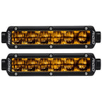 RIGID Industries 6 SRSeries SAE Compliant Fog Light  Black wYellow Light 906704