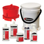 Shurhold 5 Gallon White Bucket Kit  Includes Bucket Caddy Grate Seat Buff Magic Pro Polish Brite Wash SMC  Serious Shine