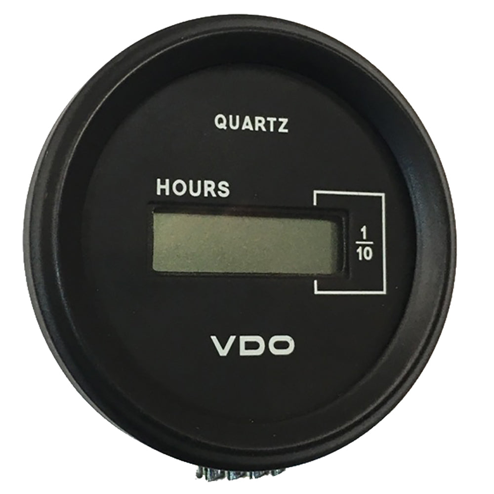 VDO Cockpit Marine 52mm 2116 LCD Hourmeter  Black DialChrome Bezel 331546