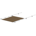 SureShade PTX Power Shade  57 Wide  Stainless Steel  Toast 2021026262
