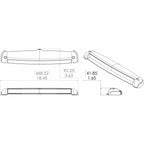 Lumitec Razor Light Bar  Flood  White Housing wInverted Logo Flush Mount 101590