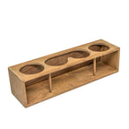 Whitecap Four DrinkBinocular Rack  Teak 62632