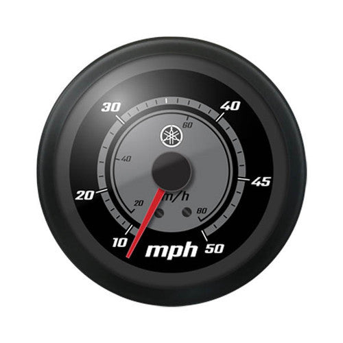 Yamaha Classic Series 4" Analog Speedometer | 0–50 MPH Backlit Gauge