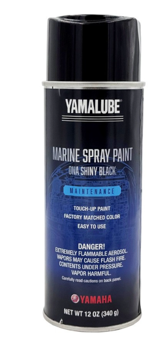 Yamalube Marine Spray Paint – NA Shiny Black – ACC-MRNPA-IT-NA – OEM