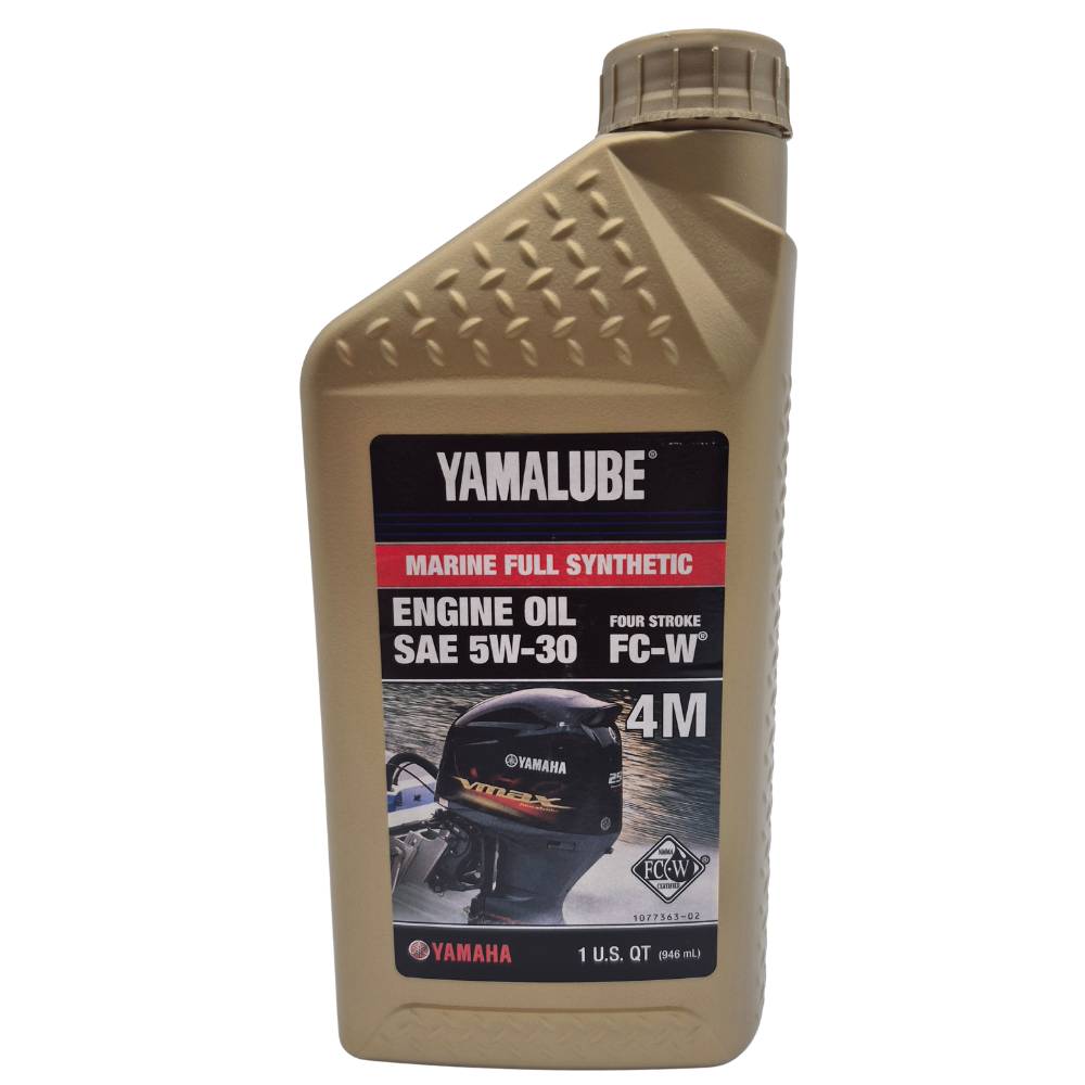 Yamalube 5W-30 Full Synthetic 4M FC-W Marine Engine Oil (Quart) – LUB-05W30-FC-12 – OEM