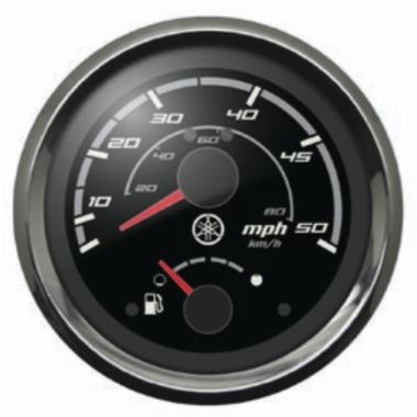 Yamaha Analog Combo Gauge 4" | Speedometer 0–50 MPH / Fuel | N80-8350S-40