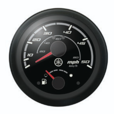 Yamaha Analog Combo Gauge 4" | Speedometer 0–50 MPH / Fuel | N80-8350S-40