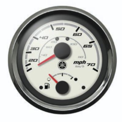 Yamaha Analog Combo Gauge 4" | Speedometer 0–75 MPH / Fuel | N80-8350S