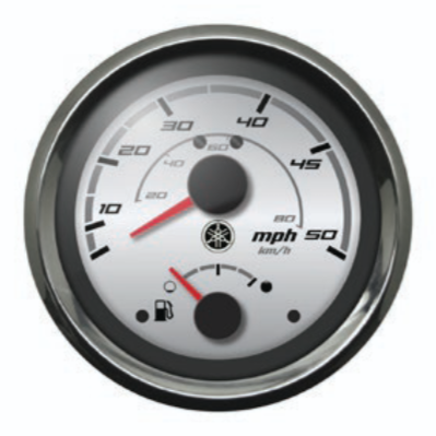 Yamaha Analog Combo Gauge 4" | Speedometer 0–50 MPH / Fuel | N80-8350S-40